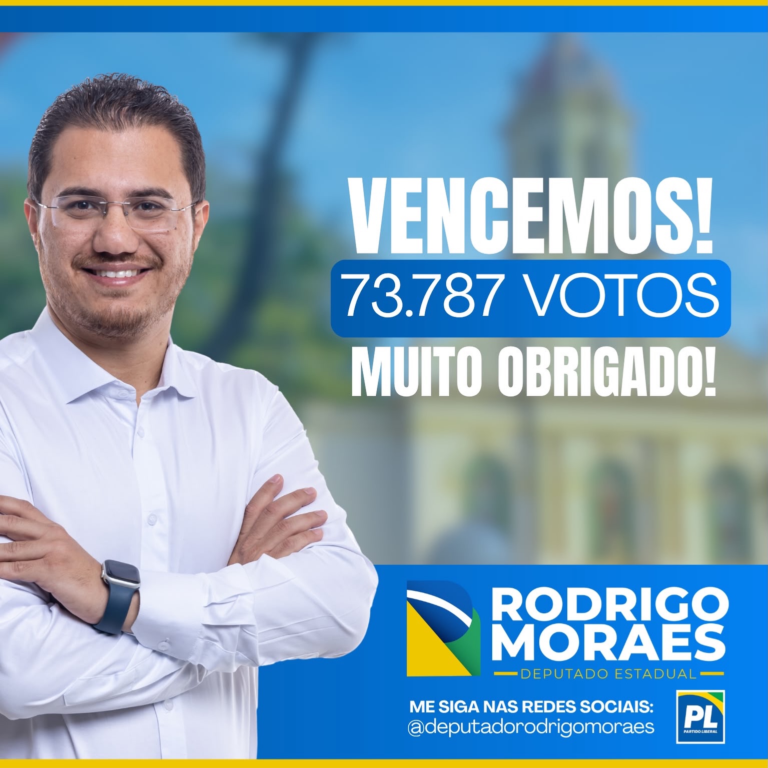 Retrato do Deputado Estadual Rodrigo Moraes